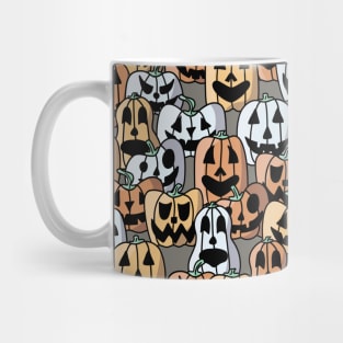 Pile of Jack o Laterns - Halloween Pattern - Pastel Colors Mug